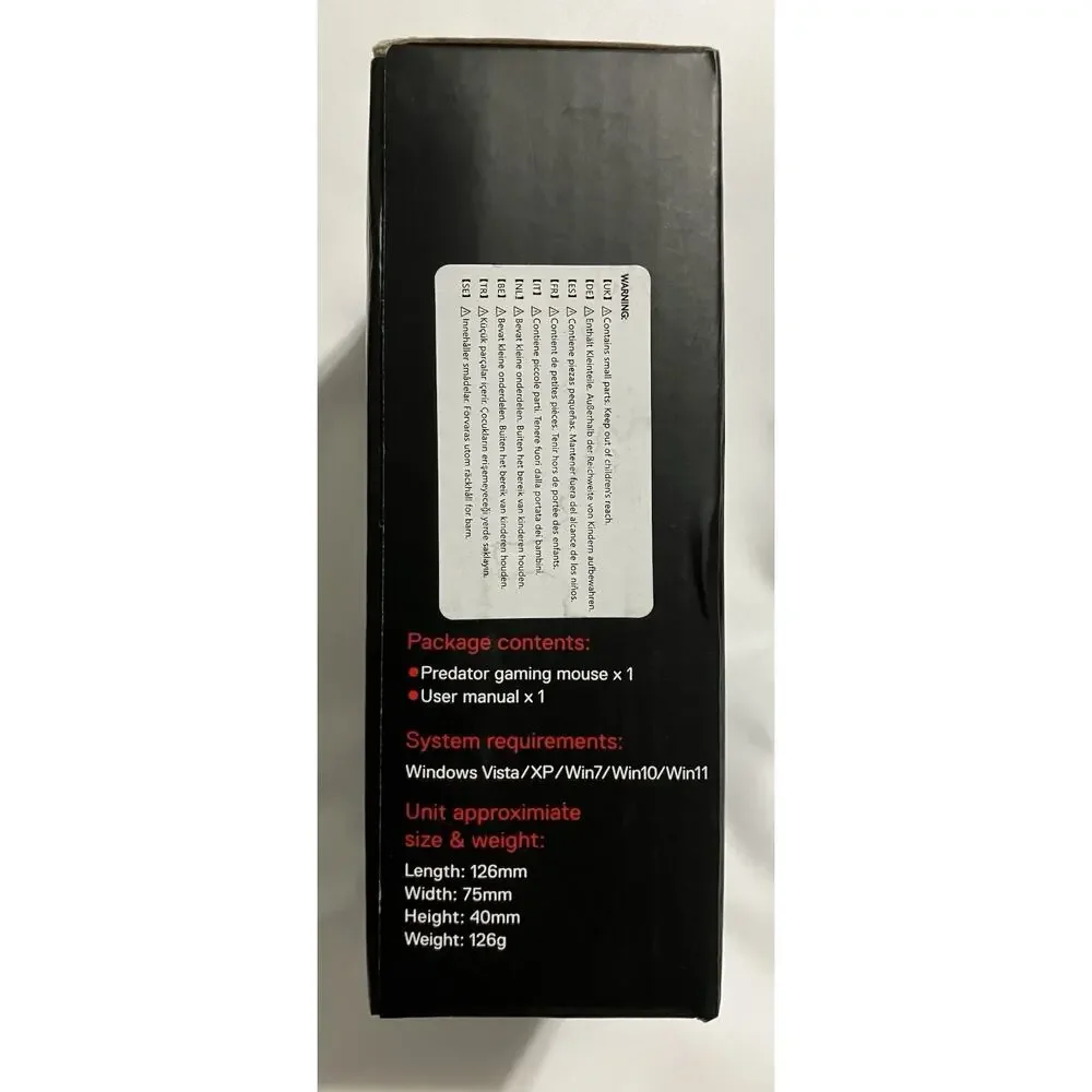Redragon M612 Predator RGB Gaming Mouse 8000 DPI 11 Programmable Buttons NIB